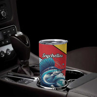 Personalised Seychelles Sailfish Tumbler Cup With Coat Of Arms - Wonder Print Shop
