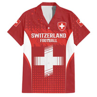 Custom Switzerland Football 2026 Family Matching Tank Maxi Dress and Hawaiian Shirt Hopp Schwiiz - Wonder Print Shop
