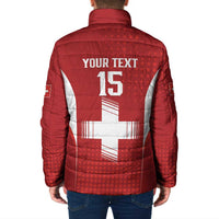 Custom Switzerland Football 2026 Padded Jacket Hopp Schwiiz - Wonder Print Shop