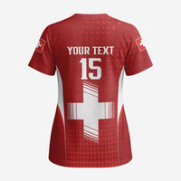 Custom Switzerland Football 2026 Scrub Top Hopp Schwiiz - Wonder Print Shop
