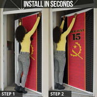 Custom Angola Football Door Cover Come On Palancas Negras - Wonder Print Shop