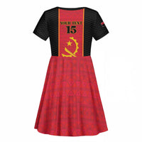 Custom Angola Football Kid Short Sleeve Dress Come On Palancas Negras LT15