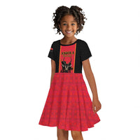 Custom Angola Football Kid Short Sleeve Dress Come On Palancas Negras LT15