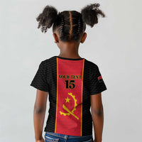 Custom Angola Football Kid T shirt Come On Palancas Negras LT15