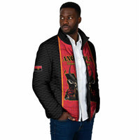 Custom Angola Football Padded Jacket Come On Palancas Negras - Wonder Print Shop