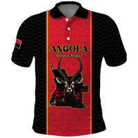 Custom Angola Football Polo Shirt Come On Palancas Negras LT15