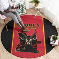 Angola Football Round Carpet Come On Palancas Negras - Wonder Print Shop