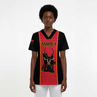 Custom Angola Football Scrub Top Come On Palancas Negras - Wonder Print Shop