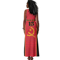 Custom Angola Football Tank Maxi Dress Come On Palancas Negras - Wonder Print Shop