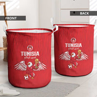 Tunisia Football Laundry Basket Eagles of Carthage Rise - Wonder Print Shop