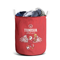 Tunisia Football Laundry Basket Eagles of Carthage Rise - Wonder Print Shop