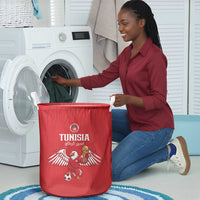 Tunisia Football Laundry Basket Eagles of Carthage Rise - Wonder Print Shop