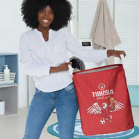 Tunisia Football Laundry Basket Eagles of Carthage Rise - Wonder Print Shop