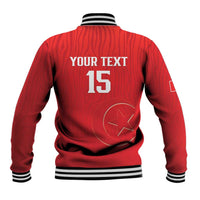 Custom Tunisia Football Baseball Jacket Eagles of Carthage Rise - Wonder Print Shop