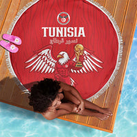 Tunisia Football Beach Blanket Eagles of Carthage Rise - Wonder Print Shop