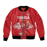 Custom Tunisia Football Bomber Jacket Eagles of Carthage Rise - Wonder Print Shop