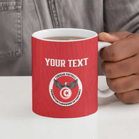 Custom Tunisia Football Ceramic Mug Eagles of Carthage Rise - Wonder Print Shop