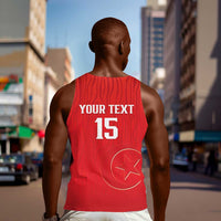Custom Tunisia Football Men Tank Top Eagles of Carthage Rise - Wonder Print Shop