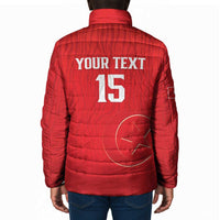 Custom Tunisia Football Padded Jacket Eagles of Carthage Rise - Wonder Print Shop