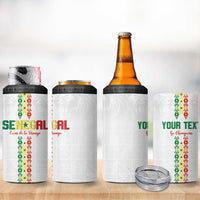 Custom Senegal Football 4 in 1 Can Cooler Tumbler Go Champions Lions de la Teranga - Wonder Print Shop