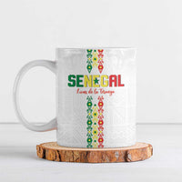 Custom Senegal Football Ceramic Mug Go Champions Lions de la Teranga - Wonder Print Shop