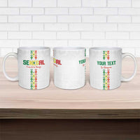 Custom Senegal Football Ceramic Mug Go Champions Lions de la Teranga - Wonder Print Shop