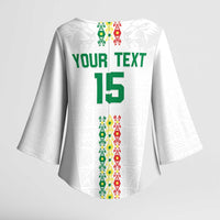Custom Senegal Football Kimono Sleeve Blouse Go Champions Lions de la Teranga - Wonder Print Shop