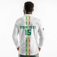 Custom Senegal Football Long Sleeve Polo Shirt Go Champions Lions de la Teranga - Wonder Print Shop