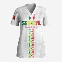 Custom Senegal Football Scrub Top Go Champions Lions de la Teranga - Wonder Print Shop