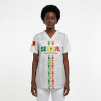 Custom Senegal Football Scrub Top Go Champions Lions de la Teranga - Wonder Print Shop