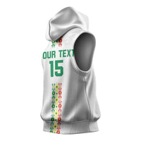 Custom Senegal Football Sleeveless Hoodie Go Champions Lions de la Teranga - Wonder Print Shop