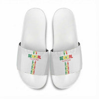 Senegal Football Slide Sandals Go Champions Lions de la Teranga - Wonder Print Shop