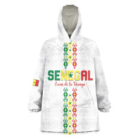 Custom Senegal Football Wearable Blanket Hoodie Go Champions Lions de la Teranga - Wonder Print Shop