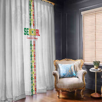 Senegal Football Window Curtain Go Champions Lions de la Teranga - Wonder Print Shop