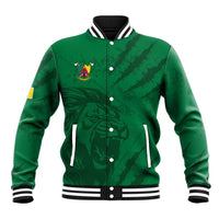 Custom Cameroon Football Baseball Jacket Go Les Lions Indomptables Go - Wonder Print Shop