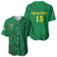 Custom Cameroon Football Baseball Jersey Go Les Lions Indomptables Go LT15