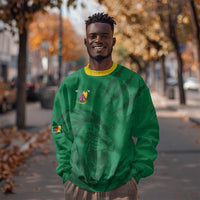 Custom Cameroon Football Sweatshirt Go Les Lions Indomptables Go - Wonder Print Shop