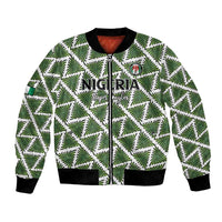 Custom Nigeria Football Bomber Jacket Come On Super Eagles - Wonder Print Shop