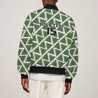 Custom Nigeria Football Bomber Jacket Come On Super Eagles - Wonder Print Shop
