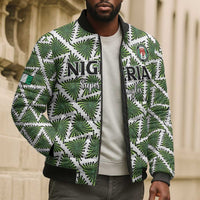Custom Nigeria Football Bomber Puffer Jacket Come On Super Eagles - Wonder Print Shop