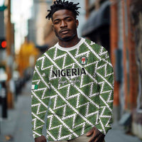 Custom Nigeria Football Long Sleeve Shirt Come On Super Eagles - Wonder Print Shop