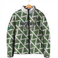Custom Nigeria Football Padded Jacket Come On Super Eagles - Wonder Print Shop
