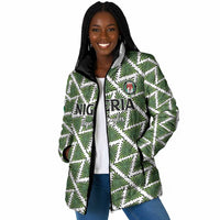 Custom Nigeria Football Padded Jacket Come On Super Eagles - Wonder Print Shop