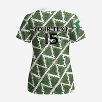 Custom Nigeria Football Scrub Top Come On Super Eagles - Wonder Print Shop
