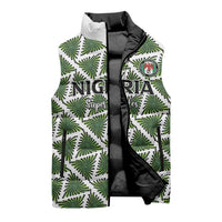 Custom Nigeria Football Sleeveless Puffer Jacket Come On Super Eagles - Wonder Print Shop