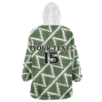 Custom Nigeria Football Wearable Blanket Hoodie Come On Super Eagles - Wonder Print Shop