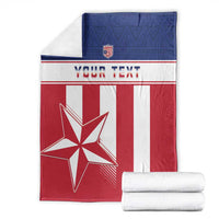 Custom Liberia Football Blanket Go Lone Stars