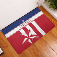Custom Liberia Football Rubber Doormat Go Lone Stars