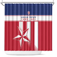 Custom Liberia Football Shower Curtain Go Lone Stars