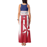Custom Liberia Football Tank Maxi Dress Go Lone Stars